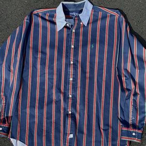 Vintage Polo Ralph Lauren Vertically Striped Polo